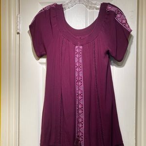 Women's Miami off the shoulder maroon dress